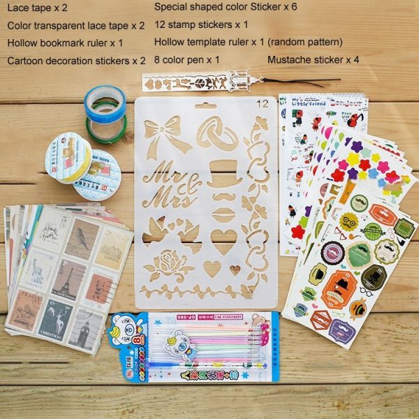 Photo Album Making DIY Accessories Set Hand Book Hand-Made Decorative Accessories, Specification: Package 2 - Image 2