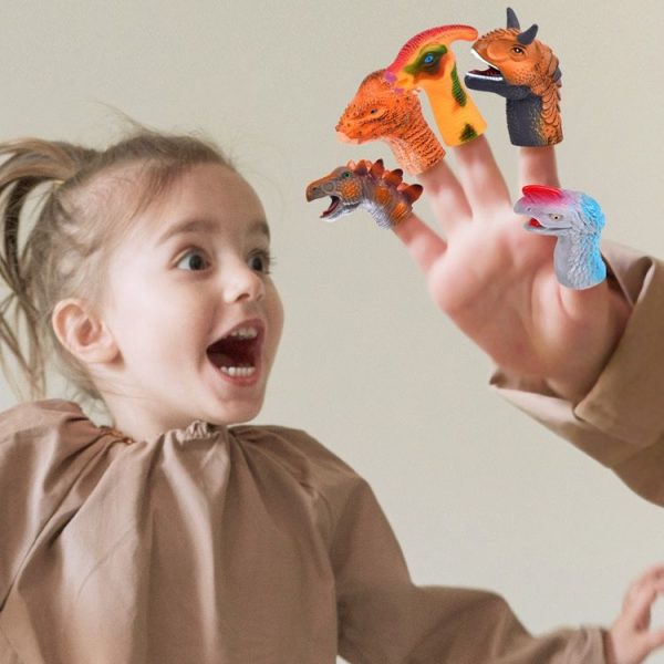Children Early Education Finger Doll Set Animal Parent-Child Interactive Puppet Toy (KB08 Snow Baby) - Image 7