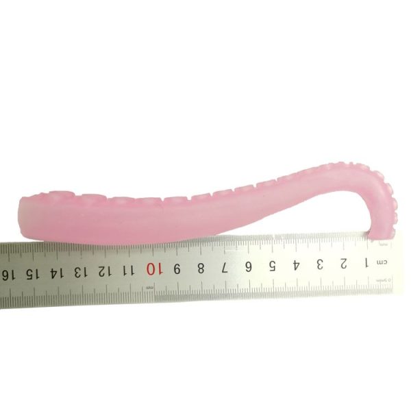 10 PCS TPR Soft Plastic Octopus Tentacles Finger Cover Toys Tricky Prank Finger Puppet, Random Color Delivery (Fluorescent) - Image 3