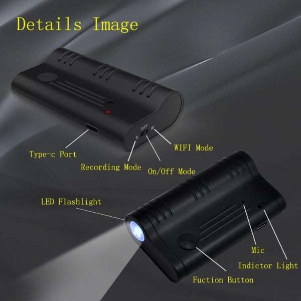 Q5S WiFi Recording Pen HD Intelligent Strong Magnetic Automatic Sound Control Long-Range Noise Reduction Recording Pen, Capacity: 8GB (Black) - Image 4