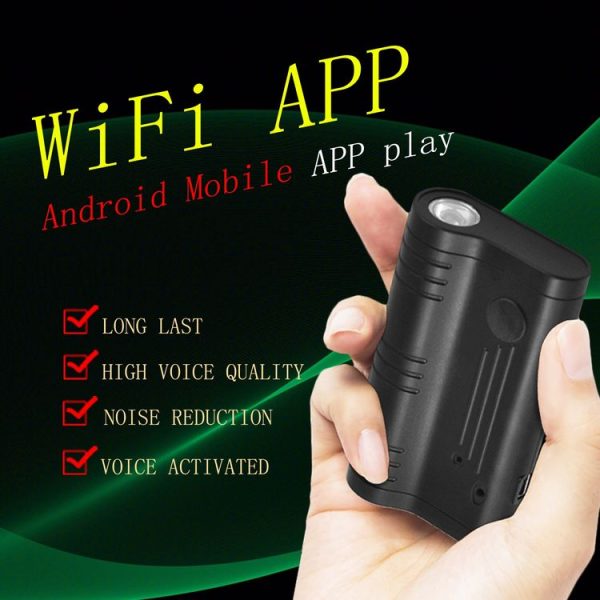 Q5S WiFi Recording Pen HD Intelligent Strong Magnetic Automatic Sound Control Long-Range Noise Reduction Recording Pen, Capacity: 8GB (Black) - Image 5