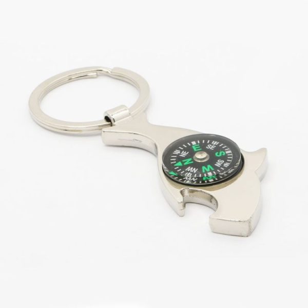 6 PCS Dolphin-shaped Metal Bottle Opener Compass Outdoor Products - Image 2