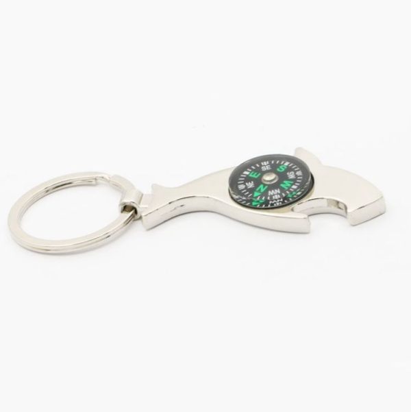 6 PCS Dolphin-shaped Metal Bottle Opener Compass Outdoor Products - Image 5