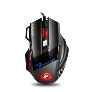 IMICE X7 2400 DPI 7-Key Wired Gaming Mouse with Colorful Breathing Light, Cable Length: 1.8m (Skin Black Color Box Version)