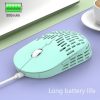 T13 1600 DPI 6-Buttons Luminous Hollow Bluetooth 5.1 + 2.4GHz Wireless Mouse (Obsidian Black) - Image 5