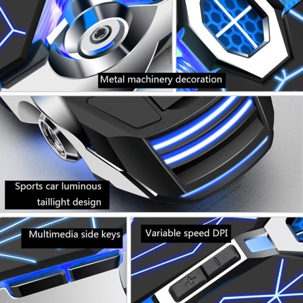 K-Snake1600 DPI 7-Keys Computer Gaming 2.4G Wireless Mouse, Colour: Crack - Image 4