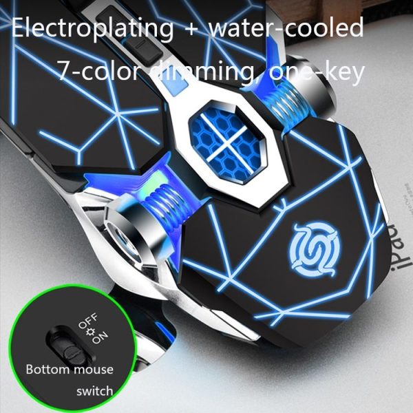 K-Snake1600 DPI 7-Keys Computer Gaming 2.4G Wireless Mouse, Colour: Crack - Image 5
