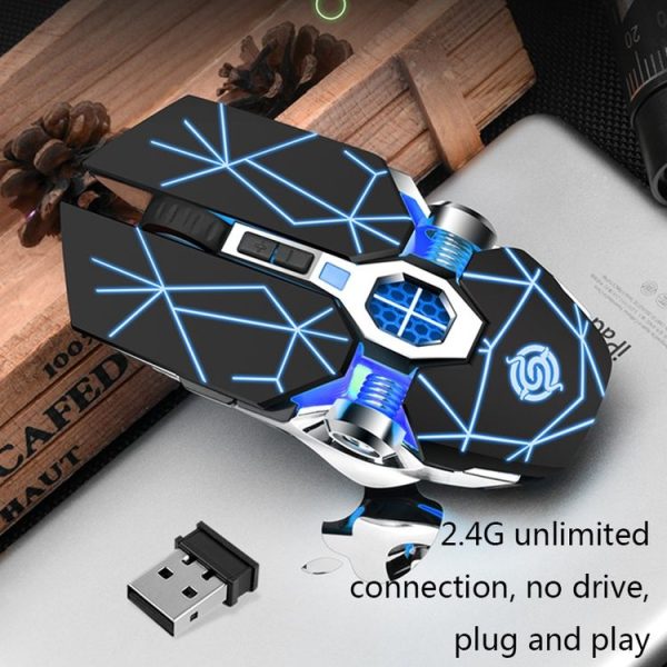 K-Snake1600 DPI 7-Keys Computer Gaming 2.4G Wireless Mouse, Colour: Crack - Image 7