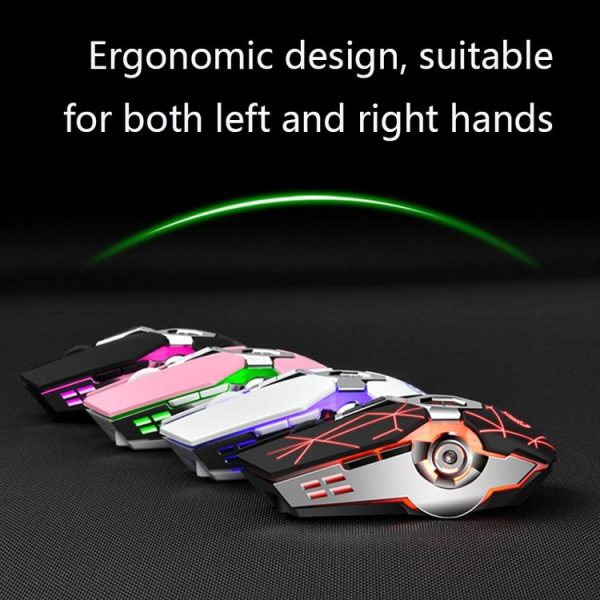K-Snake1600 DPI 7-Keys Computer Gaming 2.4G Wireless Mouse, Colour: Pink - Image 3