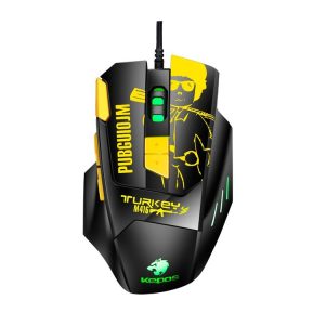 Kepos M416 8 Keys 4800 DPI Computer Free Drive Wired Gaming Mouse, Cable Length: 1.6m (Yellow)