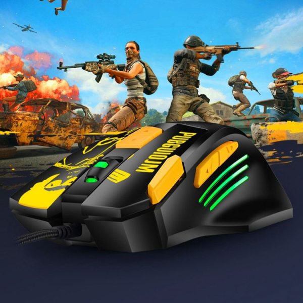 Kepos M416 8 Keys 4800 DPI Computer Free Drive Wired Gaming Mouse, Cable Length: 1.6m (Yellow) - Image 7