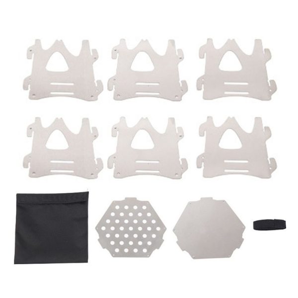 Outdoor Picnic Portable Stainless Steel Six-sided Stove - Image 2