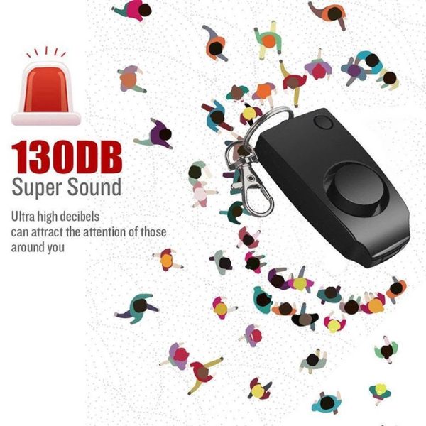 YY701 2 PCS Women Personal Safety Protection Alarm Emergency Alarm For The Elderly & Children (Pink) - Image 4