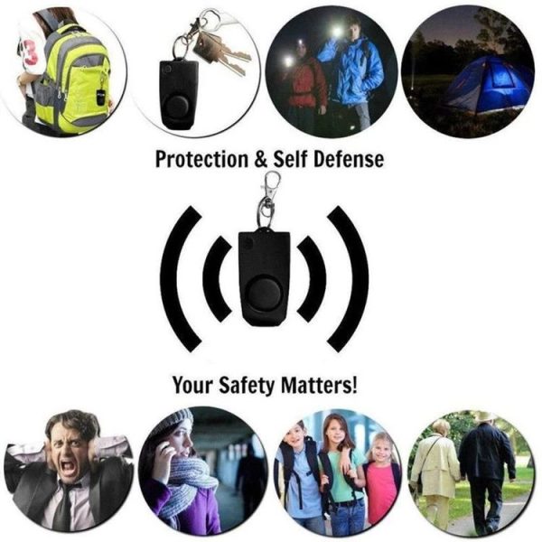 YY701 2 PCS Women Personal Safety Protection Alarm Emergency Alarm For The Elderly & Children (Pink) - Image 6