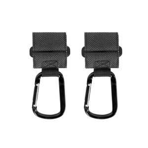 2pcs / Set Stroller Hook Extra Sturdy Carabiner (Black)