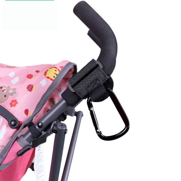2pcs / Set Stroller Hook Extra Sturdy Carabiner (Black) - Image 3
