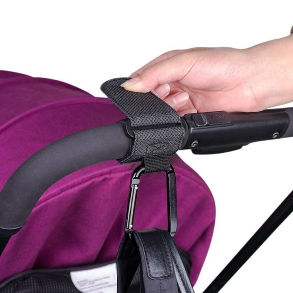 2pcs / Set Stroller Hook Extra Sturdy Carabiner (Black) - Image 5