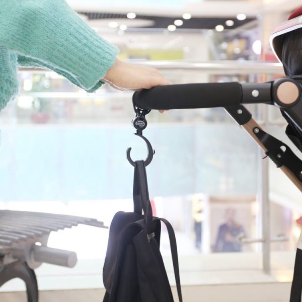JOYREN 2pcs / Set Baby Stroller Non-Slip And Durable Hook (Black) - Image 5