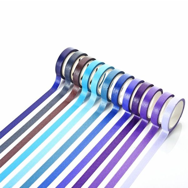 40 Colors / Set Pure Color Rainbow Tape Handmade DIY Handbook Materials - Image 4