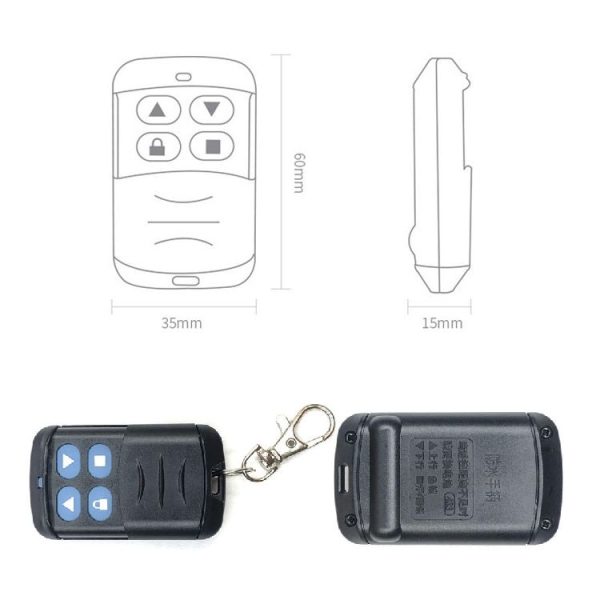 2 PCS Electric Roller Shutter Waterproof Copy Universal Remote Controller Garage Door Remote Control Key (350MHz) - Image 2