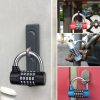 Large 5 Digit Combination Gym Cabinets Password Lock Tool Box Door Padlock (Silver) - Image 5