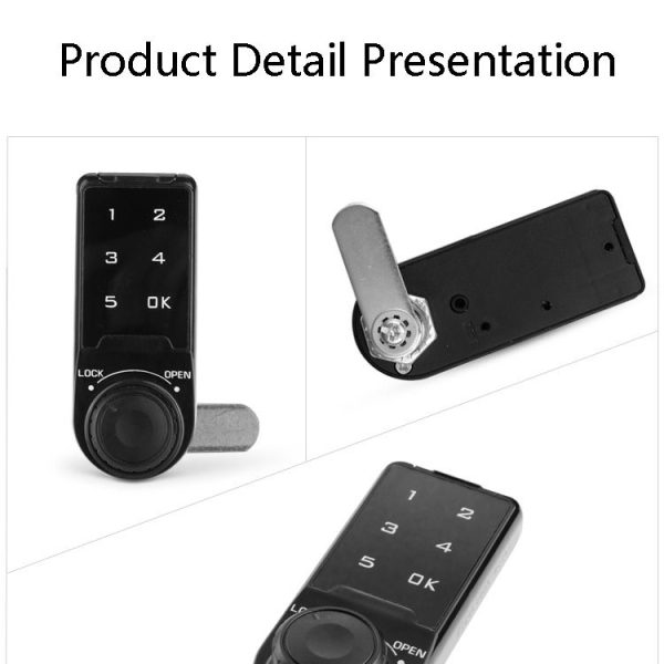 Open Hole Steel Cabinet File Cabinet Electronic Lock Drawer Mailbox Gym Cabinet Door Password Lock Specification: 20mm - Image 5