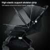 Summer Stroller Mosquito Net Full Cover Multi-Purpose Encrypted Trolley Mosquito Net (Black Net) - Image 6