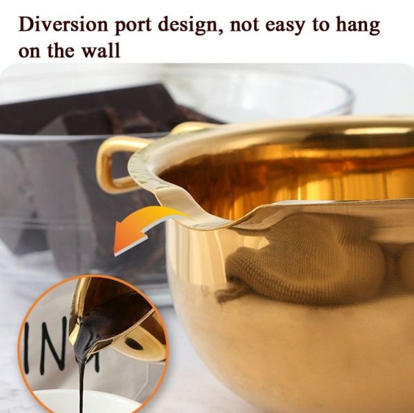 Cheese Butter Chocolate Stainless Steel Melting Bowl, Colour: True Color - Image 5