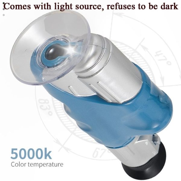 C2122 20X-60X Children Handheld Microscope Scientific Experiment Toy Outdoor Adventure STEAM Teaching Aids - Image 3