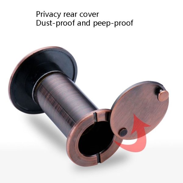 2 PCS Security Door Cat Eye HD Glass Lens 200 Degrees Wide-Angle Anti-Tiny Hotel Door Eye, Specification: 26mm Green Bronze - Image 5