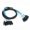 Mini SAS to SATA Data Cable With Braided Net Computer Case Hard Drive Cable, specification: 6SATA-0.5m - Image 3