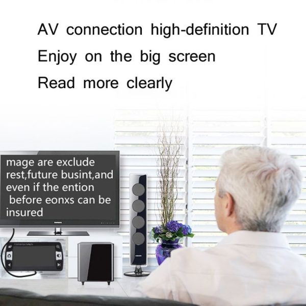 FD43 Elderly Newspaper Reading Aid Reader Low Vision Portable Vision Aid (Black White Button) - Image 5