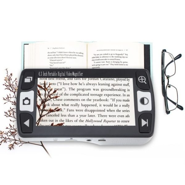 FD43 Elderly Newspaper Reading Aid Reader Low Vision Portable Vision Aid (Black White Button) - Image 7