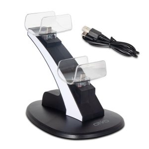 OIVO IV-P5234 Gamepad Aircraft Two-Seater Charger For PS5 (Black)