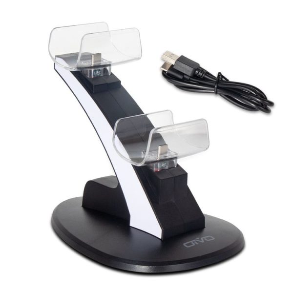 OIVO IV-P5234 Gamepad Aircraft Two-Seater Charger For PS5 (Black)