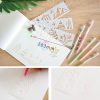HB-9 Long Series 8 in 1 Drawing Ruler Hand Account Multi-Function Hollow Flower Edge Filling Template (Flowers) - Image 3