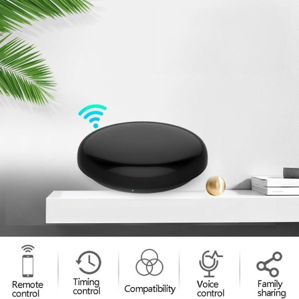 Tuya APP Intelligent Round Remote Control Infrared + WiFi Smart Mail Speaker Flight Control - Image 3