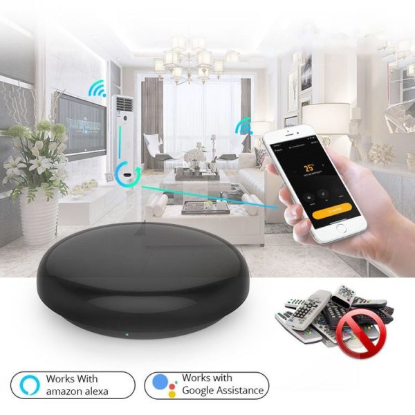 Tuya APP Intelligent Round Remote Control Infrared + WiFi Smart Mail Speaker Flight Control - Image 7