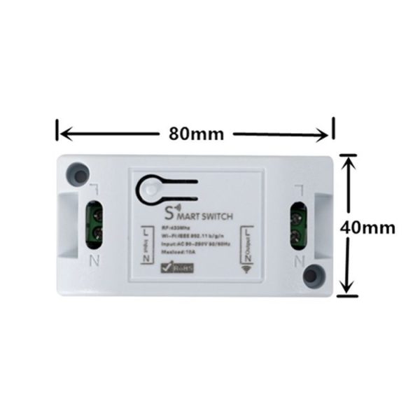 QIACHIP WiFi Doodle Smart Turning Device Mobile Phone Remote Timing Voice RF433MHz Remote Wireless Switch Controller, Specification: WiFi + RF - Image 2
