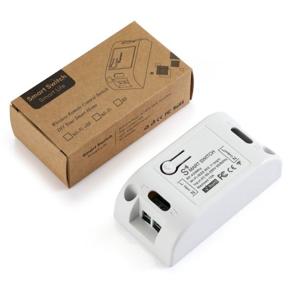 QIACHIP WiFi Doodle Smart Turning Device Mobile Phone Remote Timing Voice RF433MHz Remote Wireless Switch Controller, Specification: WiFi + RF - Image 7