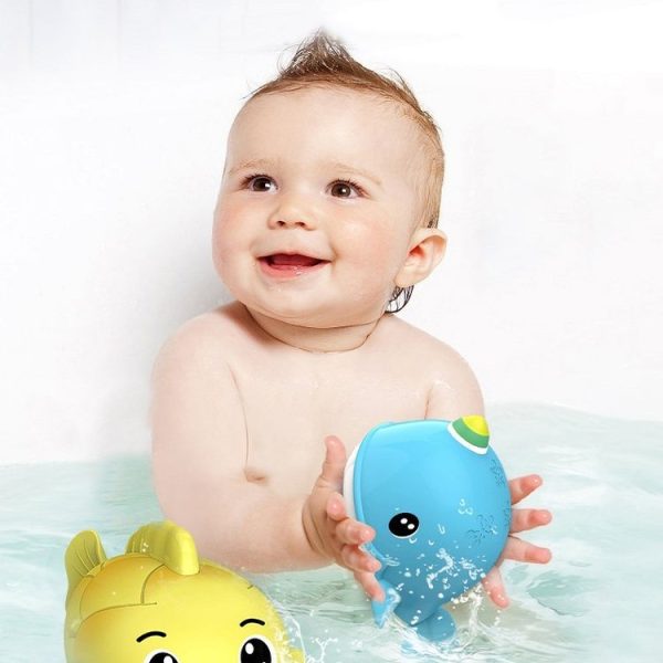 5 PCS Baby Shower Bathing And Playing Toys Spray Shower Single Eye Small Yellow Duck - Image 3