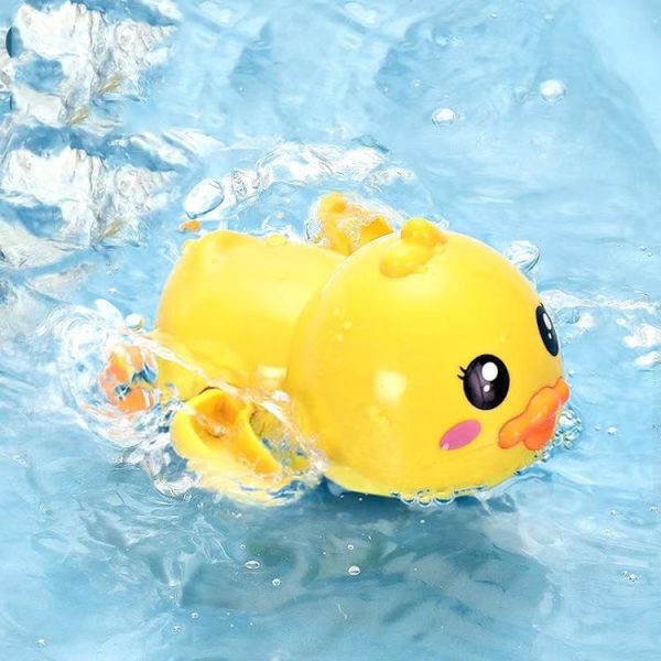 5 PCS Baby Shower Bathing And Playing Toys Spray Shower Double Eyes Small Yellow Duck - Image 2