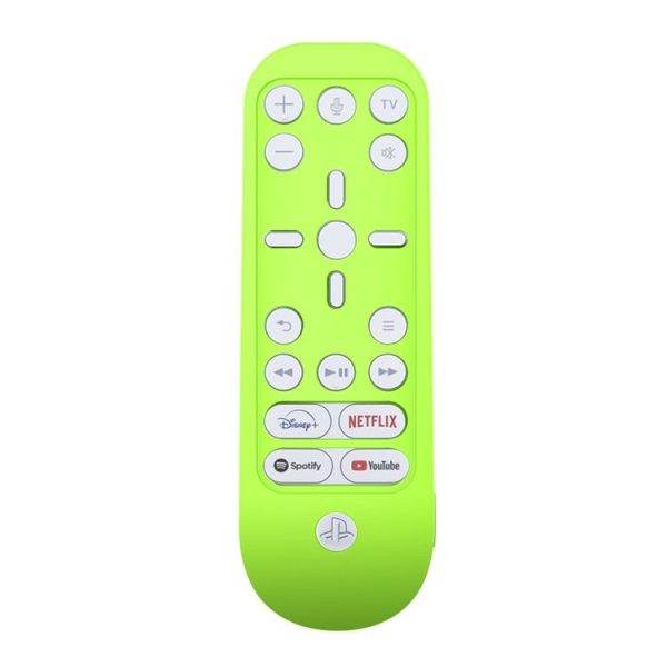 2 PCS Remote Control Silicone Protective Cover Is Suitable For PS5 Media Remote (Luminous Green)
