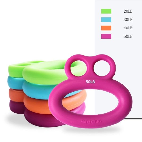 MAXSOINS MXO-DOUBLE-001 Frog Shape Finger Grip Training Device Finger Grip Ring, Specification: 30LB (Plane Blue) - Image 2