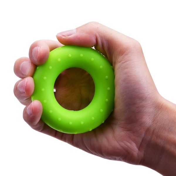 3 PCS Bump Silicone Grip Device Finger Rehabilitation Training Grip Ring, Specification: 30LB(Green)
