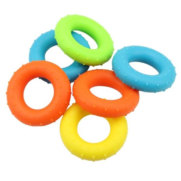3 PCS Bump Silicone Grip Device Finger Rehabilitation Training Grip Ring, Specification: 30LB(Green) - Image 3