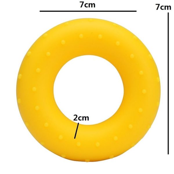 3 PCS Bump Silicone Grip Device Finger Rehabilitation Training Grip Ring, Specification: 50LB(Orange) - Image 4