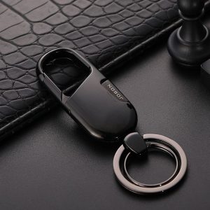 JOBON ZB-176 Car Keychain Men Waist Hanging Key Chain Pendant (Black Ice)