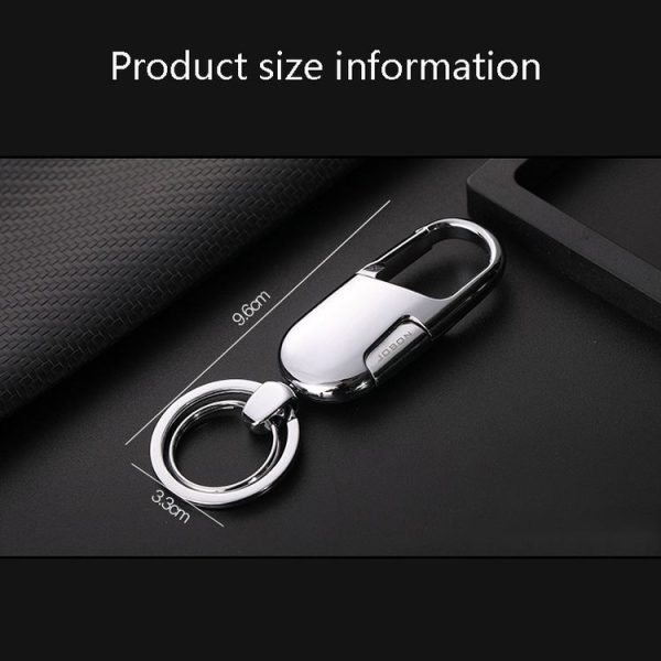JOBON ZB-176 Car Keychain Men Waist Hanging Key Chain Pendant (Black Ice) - Image 3