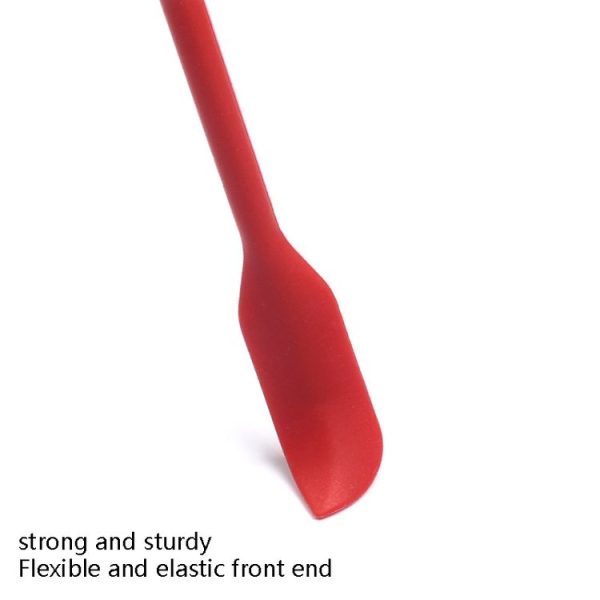 4 in 1 Silicone Mini-Pointed Scraper Lengthening Cosmetic Bottle Scraper Jam Spatula Set (Red) - Image 5